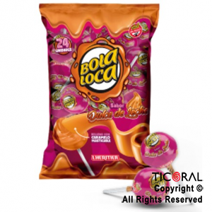 CHUPETIN BOLALOCA DULCE DE LECHE X 24 UNIDADES (16GR C/U) x 1